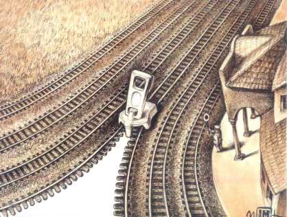 Romania cartoon, Zip rail-way