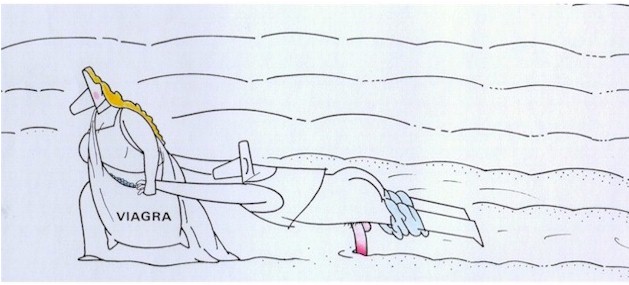 Germany cartoon, Viagra humour